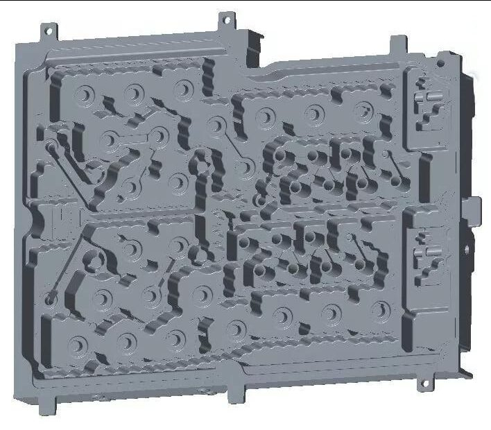 Filtro ondulado pieza de fundición a presión Wave filter die casting part