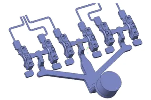 A Multi-Cavity Mold Design for Small Brackets