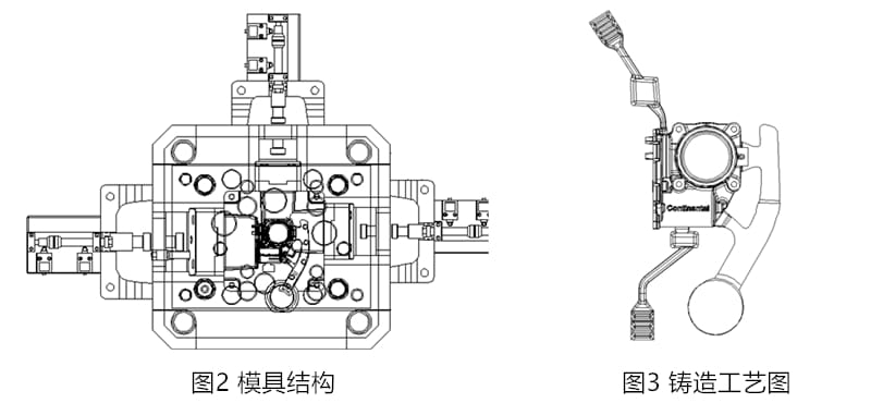 Throttle Valve Body Mold structure 2d drawing Throttle Valve Body Mold structure 2d drawing